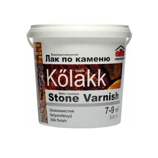 Лак по камню Kolakk безбарвний шовковистий 2л (222555), Прозрачный, Прозорий