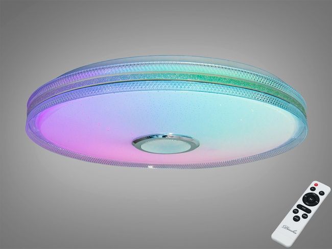 Стельова люстра LED біла 80 Вт RGB Bluetooth TUYA, TUYA додаток