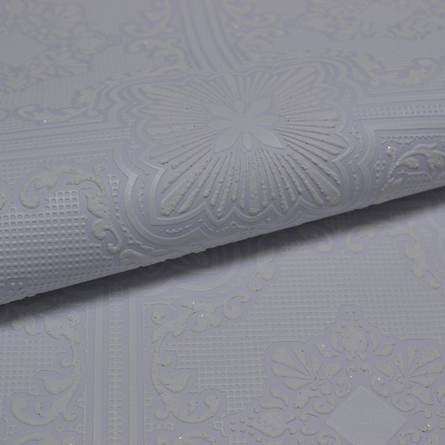 Обои виниловые на бумажной основе Славянские обои Comfort В47,4 Марлен белый 0,53 х 10,05м (135-01)