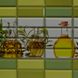 Панель стеновая декоративная пластиковая плитка ПВХ "Ароматы масла" 957 мм х 477 мм (218ам), Зелёный, Зелёный