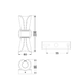 Керований світлодіодний світильник бра DIO 12W 2Y-ON/OFF-215&times;100&times;85-BLACK/CLEAR-220-IP20, прозорий; чорний