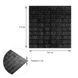 3D панель самоклеющаяся кирпич Черный 700x770x3мм (019-3) SW-00000584, Черный, Черный