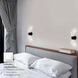 Керований світлодіодний світильник бра DIO 12W 2Y-ON/OFF-215&times;100&times;85-BLACK/CLEAR-220-IP20, прозорий; чорний