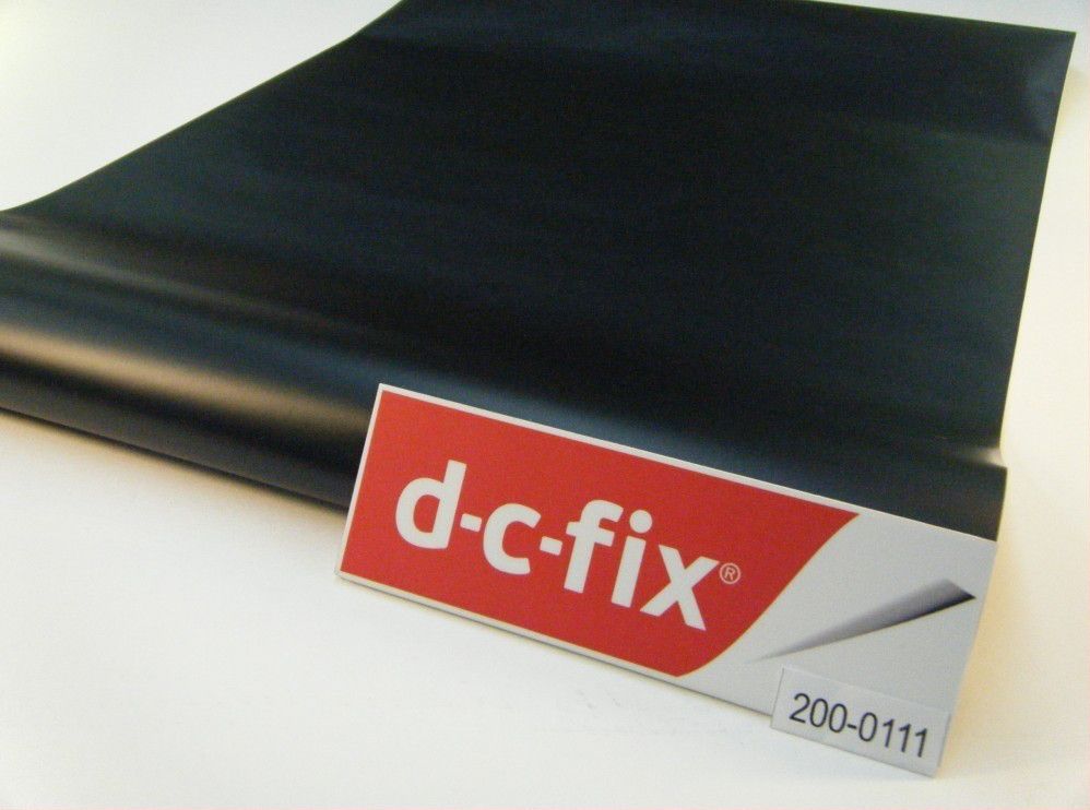 Самоклейка декоративна D-C-Fix Schwarz чорний матовий 0,45 х 15м (200-0111), Черный, Чорний
