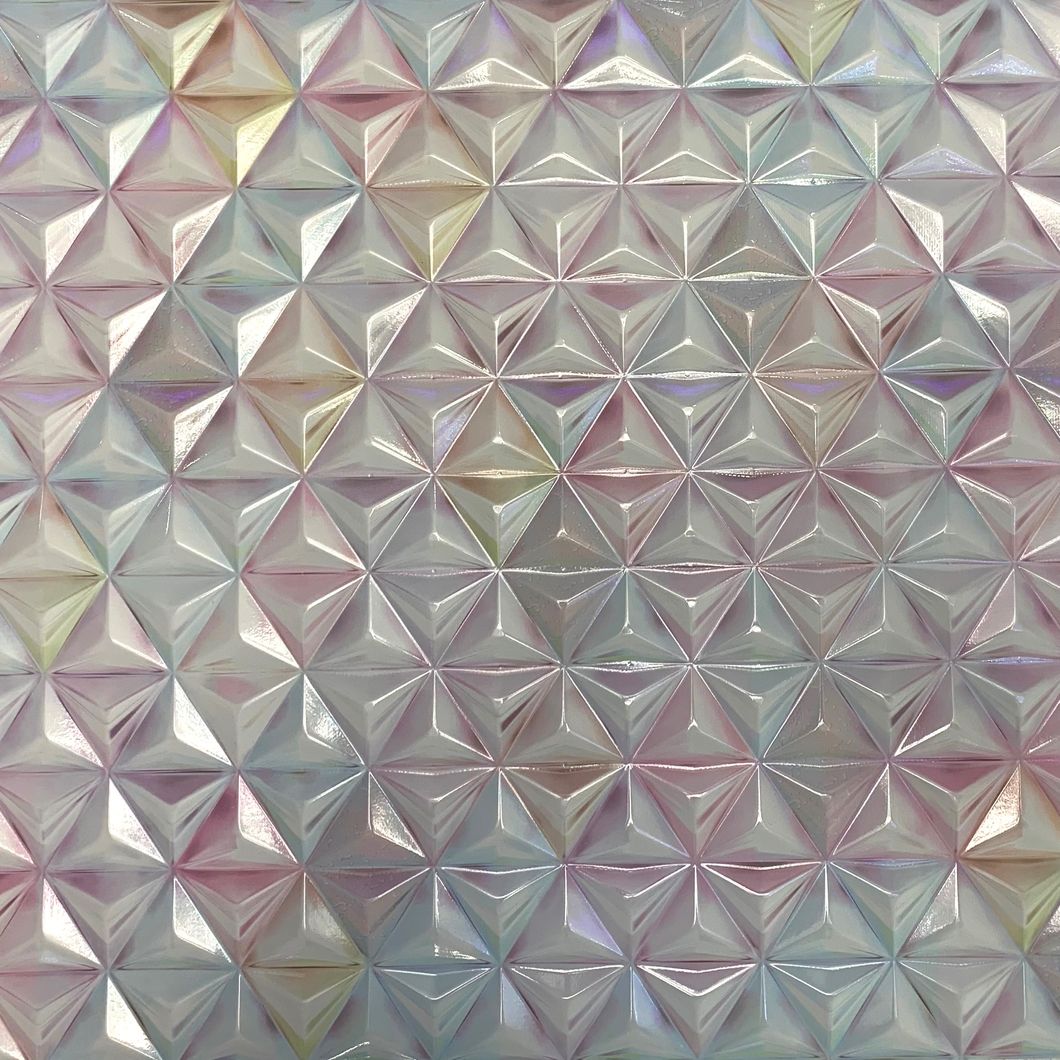 Панель стінова декоративна пластикова кристал ПВХ "Іней" 935 мм х 481 мм (543ки), Разноцветный, Різнокольоровий