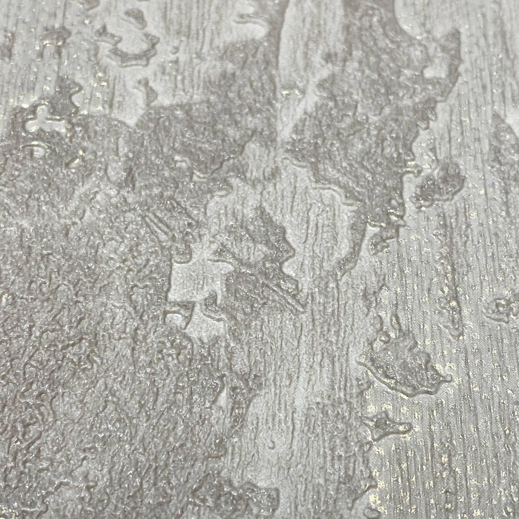 Шпалери вінілові на флізеліновій основі декоративна штукатурка сіро-бежева Duka Eftelia 1,06 х 10,05м (260004-4)
