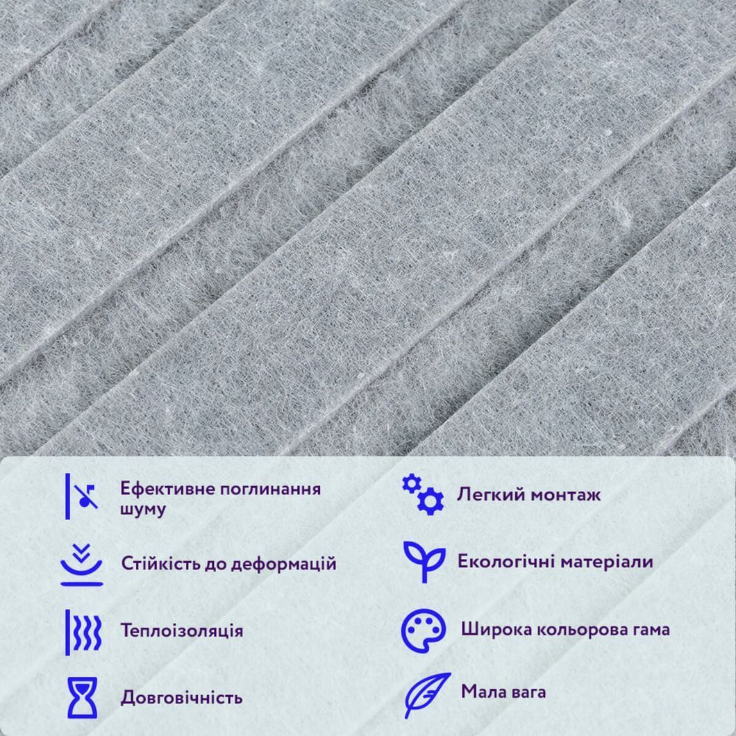 Звукоизоляционная панель 600х600х9мм Серый гранит SW-00002708, Серый