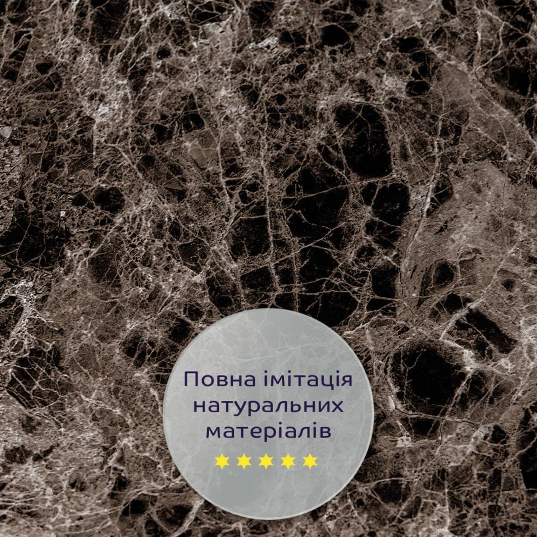 Декоративная ПВХ плита серый темно-серый мрамор 600*600*3mm (S) SW-00001628