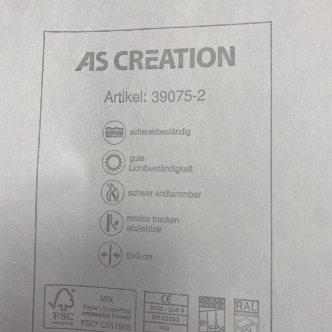 Обои виниловые на флизелиновой основе розовые Maison Charme AS Creation 0.53 х 10,05м (39075-2)