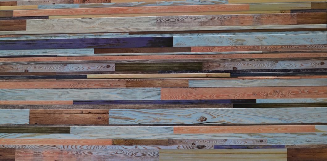 Панель стінова декоративна пластикова ПВХ "Амбарна дошка" 957 мм х 480 мм (293ад), Разные цвета, Різні кольора