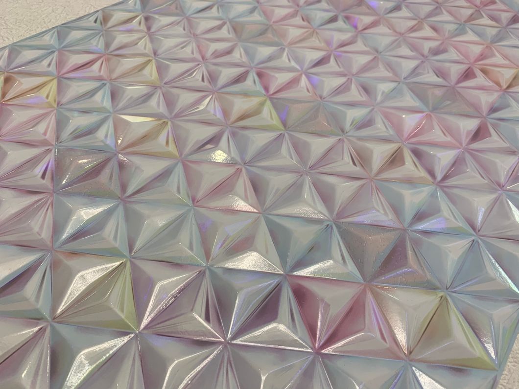 Панель стеновая декоративная пластиковая кристалл ПВХ "Иней" 935 мм х 481 мм (543ки), Разноцветный, Разноцветный
