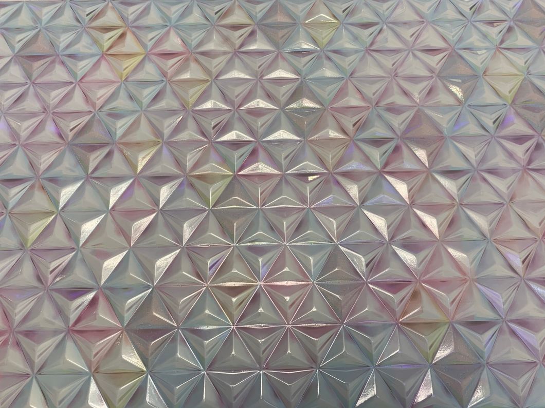 Панель стінова декоративна пластикова кристал ПВХ "Іней" 935 мм х 481 мм (543ки), Разноцветный, Різнокольоровий