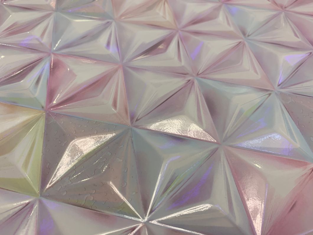 Панель стеновая декоративная пластиковая кристалл ПВХ "Иней" 935 мм х 481 мм (543ки), Разноцветный, Разноцветный