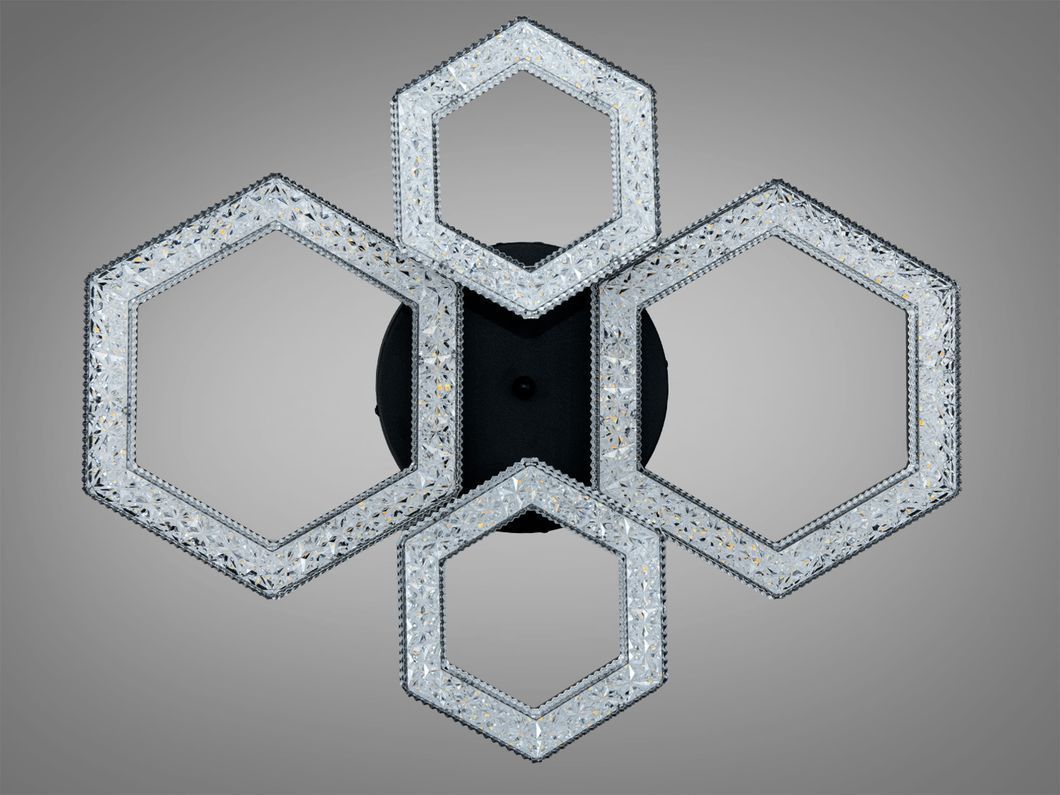 Стельова LED люстра біла 75W 6 модулів з пультом