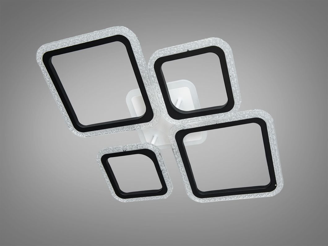 Люстра потолочная LED черная 85W 2+3 диммер