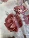 Клейонка на стіл силіконова без основи Троянди коричневий 1,35 х 1м (100-223), Прозрачный, Прозорий