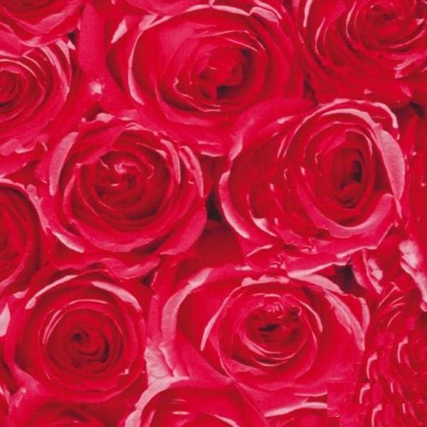 Самоклейка декоративна Gekkofix Троянди червоний глянець 0,45 х 1м (12679), Червоний, Червоний