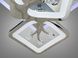 Потолочная люстра с диммером и LED подсветкой, цвет хром, 90W