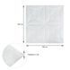 Панель 3D WHITE 700*700*6mm (D) SW-00001959, Белый4, Белый