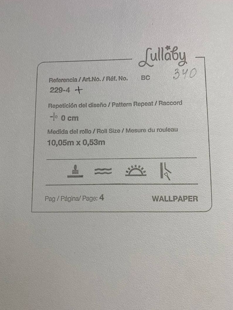 Шпалери паперові ICH Lullaby бежевий 0,53 х 10,05м (229-4)