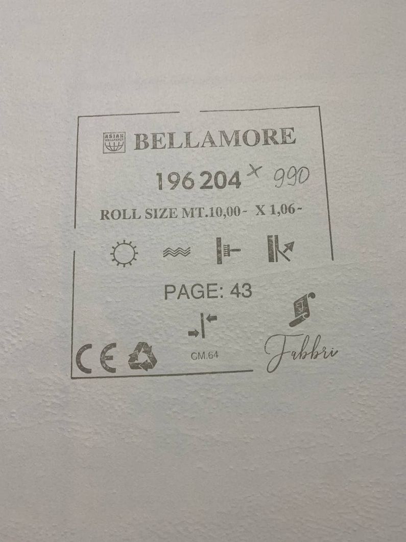 Обои виниловые на флизелиновой основе Wiganford Bellamore бежевый 1,06 х 10,05м (196204)