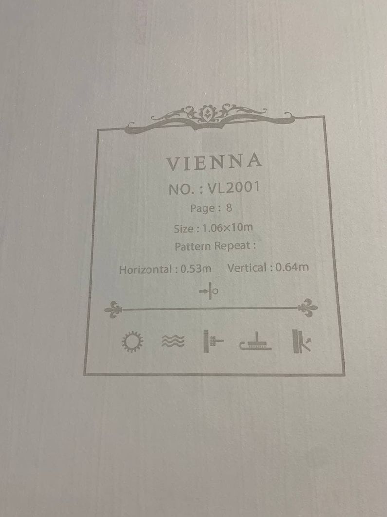 Шпалери вінілові на флізеліновій основі Vienna Золотистий 1,06 х 10,05м (VL2001)