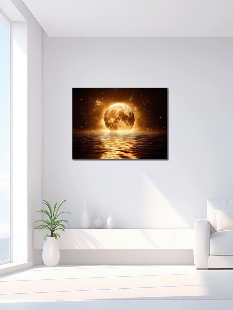 Картина на холсте МАKO " Золотое полнолуние " 50x70 см MK10542_5070