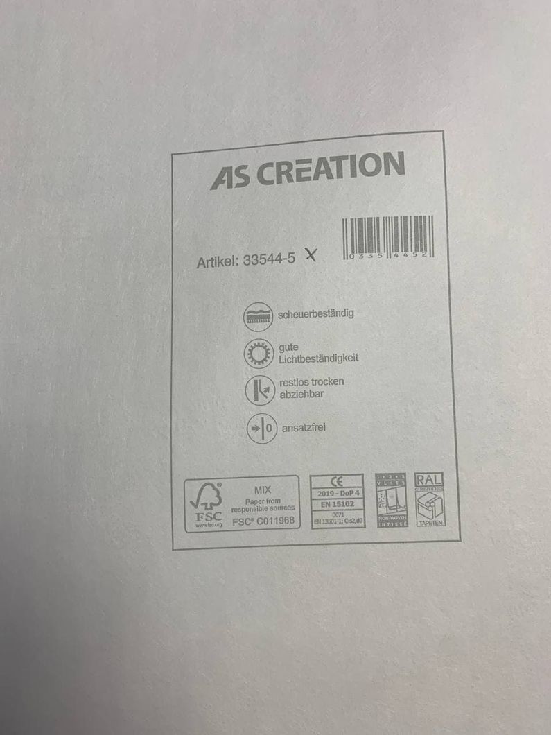 Обои виниловые на флизелиновой основе AS Creation Romantico персиковый 0,53 х 10,05м (33544-5)