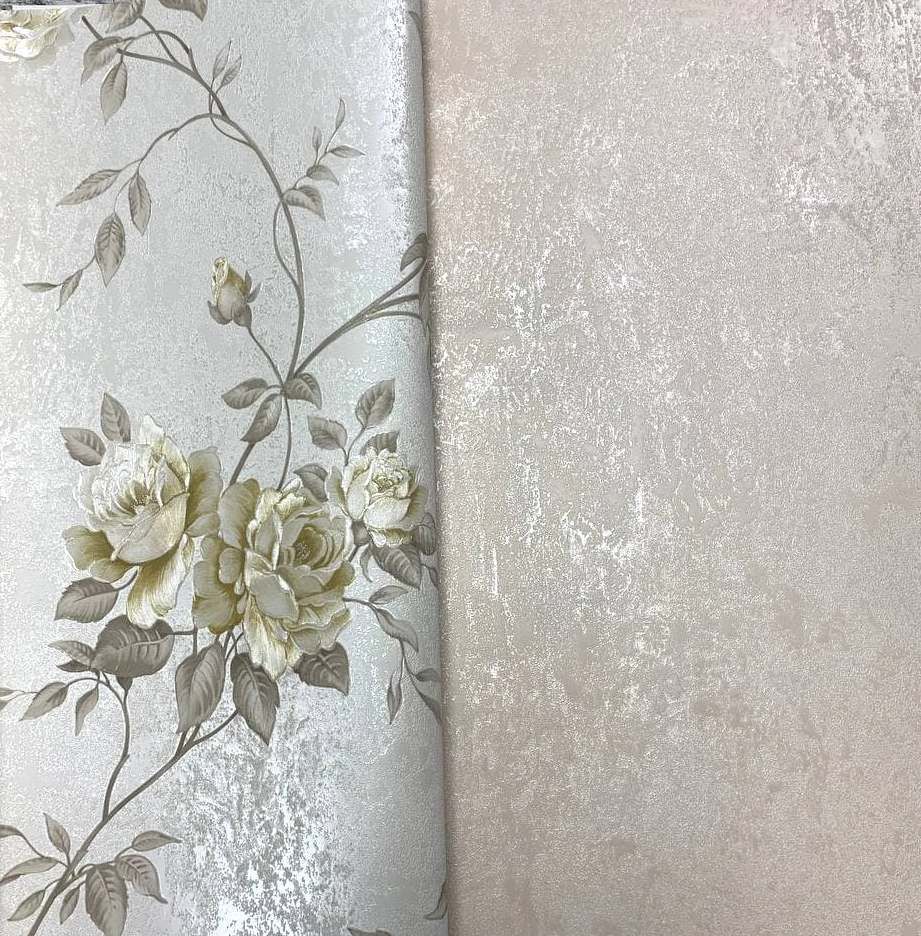Обои виниловые на флизелиновой основе AS Creation Romantico персиковый 0,53 х 10,05м (33544-5)