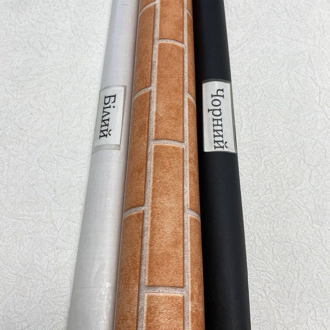 Обои бумажные Славянские обои оранжевые Colorit В227 Кладка 0,53х10,05м (5225-05)