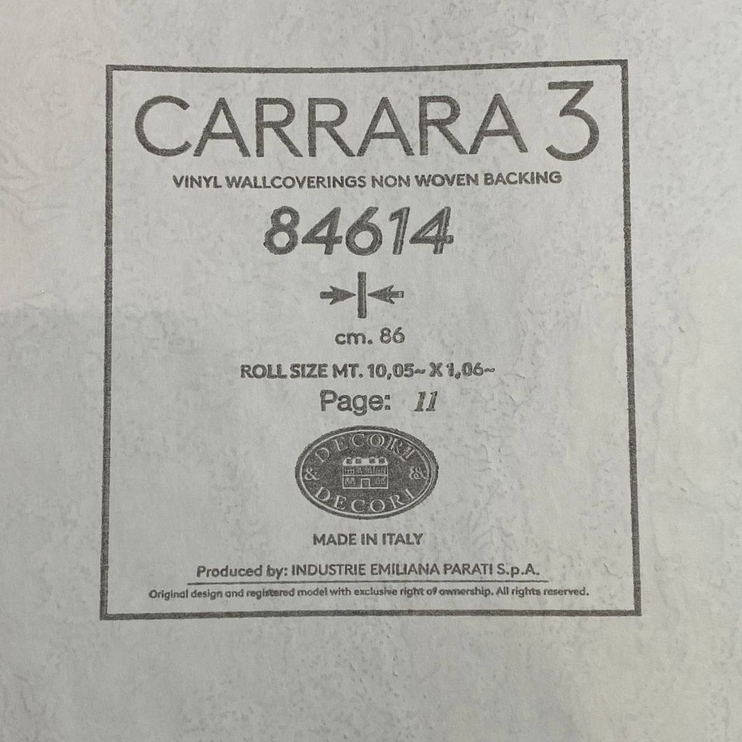 Шпалери вінілові на флізеліновій основі Emiliana Parati Carrara темно-бежевий 1,06 х 10,05м (84614)