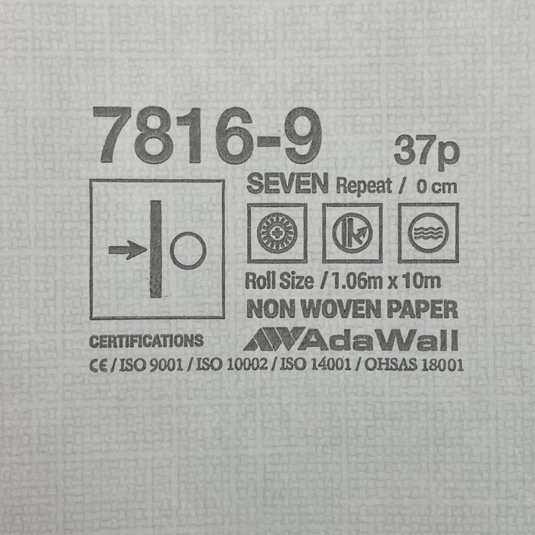 Обои виниловые на флизелиновой основе голубой AdaWall Seven 1,06 х 10,05м (7816-9)