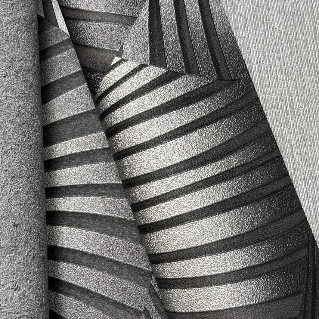 Обои виниловые на флизелиновой основе серые Erismann Fashion for Walls 5 1,06 х 10,05м (12253-29)