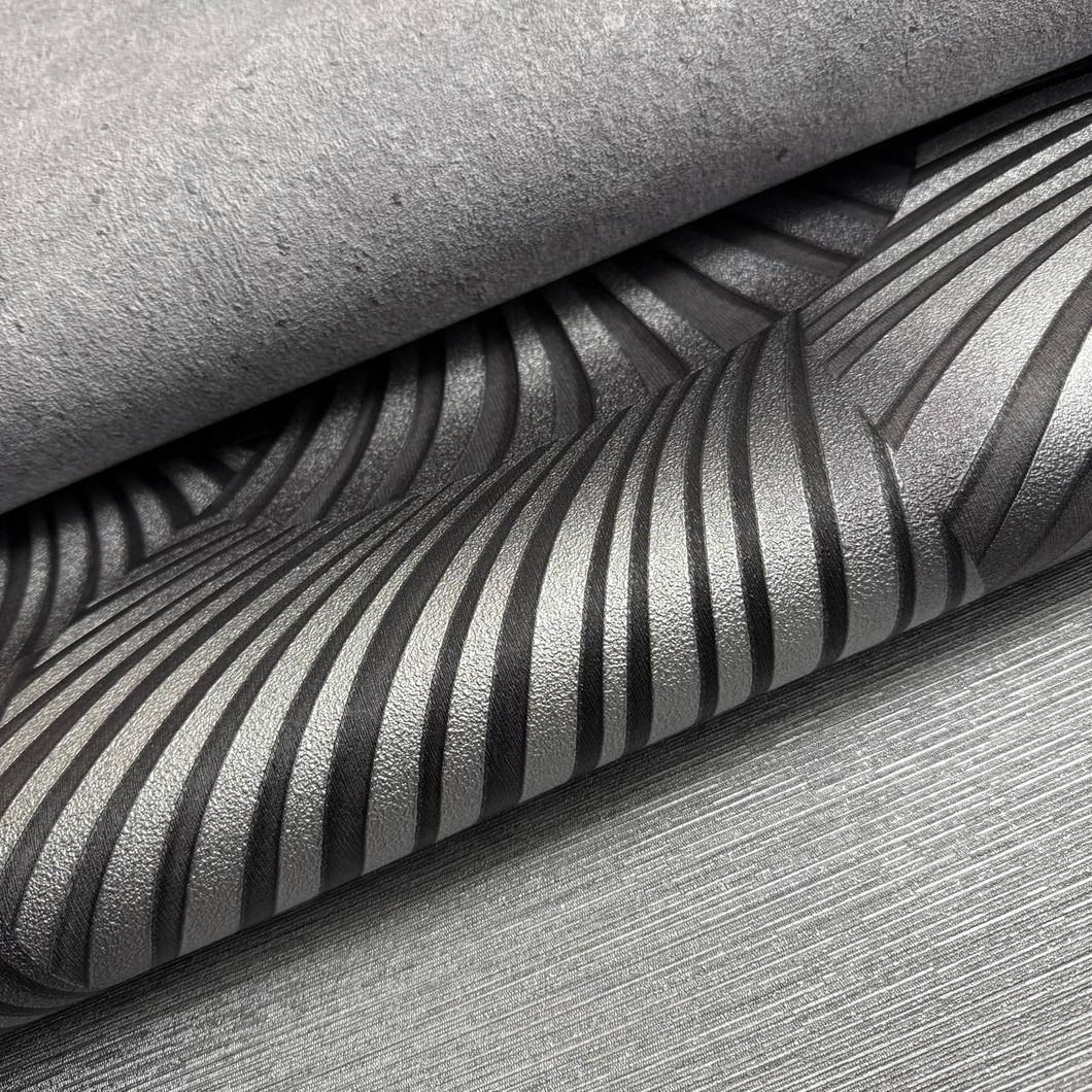 Обои виниловые на флизелиновой основе серые Erismann Fashion for Walls 5 1,06 х 10,05м (12253-29)