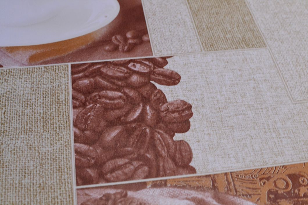 Шпалери вологостійкі на паперовій основі Шарм Кава Декор оливковий 0,53 х 10,05м (105-03)