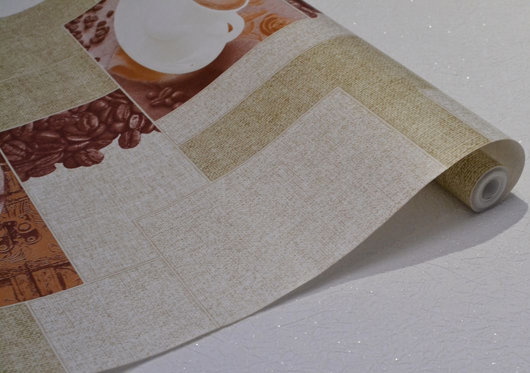 Шпалери вологостійкі на паперовій основі Шарм Кава Декор оливковий 0,53 х 10,05м (105-03)