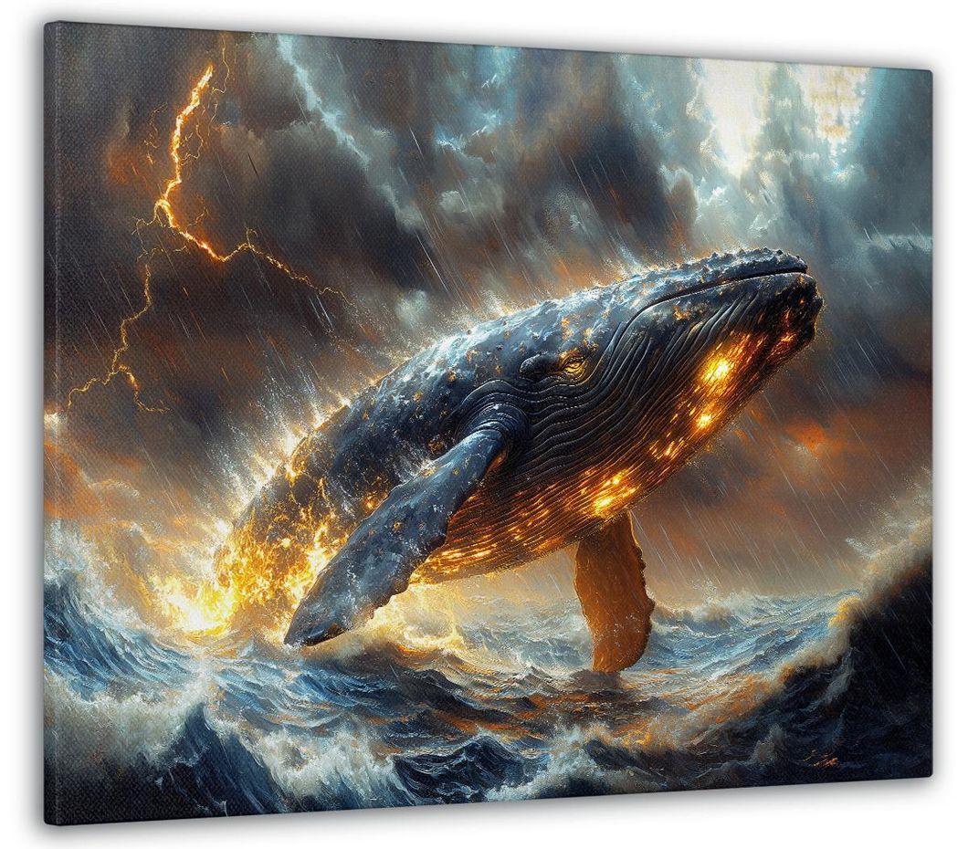 Картина на холсті МАKO " Величний кит " 50x70 см MK10543_5070