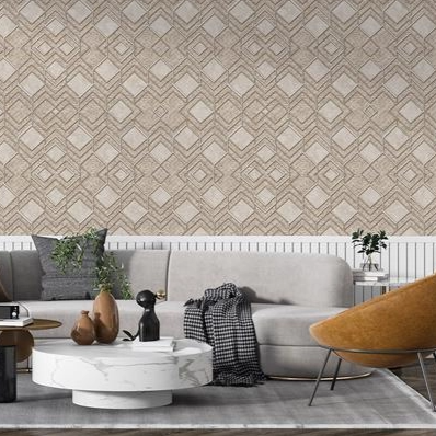 Шпалери вінілові на флізеліновій основі бежеві DU&KA Lifestyle Style 1,06 х 10,05м (23350-2)