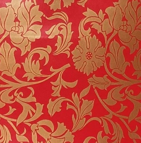 Самоклейка декоративна Hongda Орнамент червоний глянець 0,45 х 15м (5405), Червоний, Червоний
