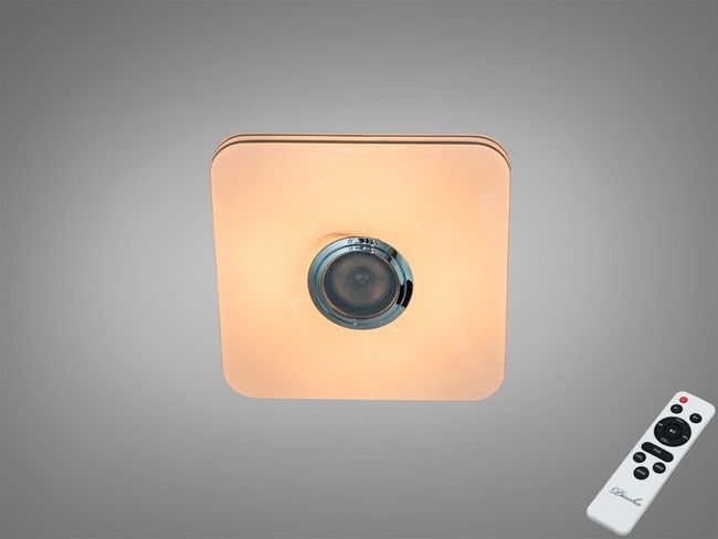 Стельова люстра біла 45 Вт з Bluetooth колонкою та підключенням до розумного, TUYA додаток
