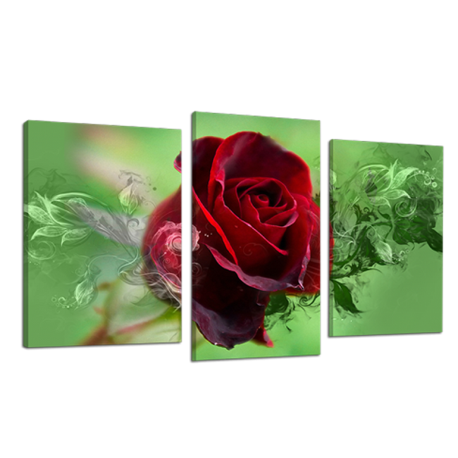 Картина модульная 3 части Розы 53 х 100 см (8291-511)