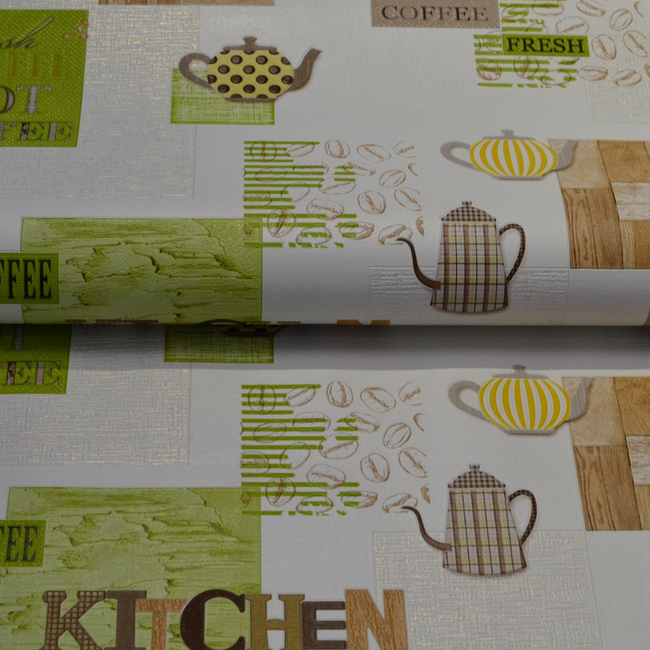 Шпалери вінілові на паперовій основі супер мийка Слов'янські шпалери Expromt В49,4 зелений 0,53 х 10,05м (5791-04)