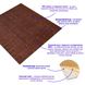 Панель стінова самоклеюча декоративна 3D коричнева кладка 700х770х8мм (033), Коричневий, Коричневий