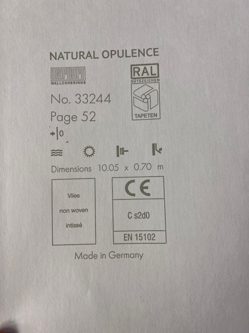 Обои виниловые на флизелиновой основе Marburg Natural Opulence бежевый 0,70 х 10,05м (33244),