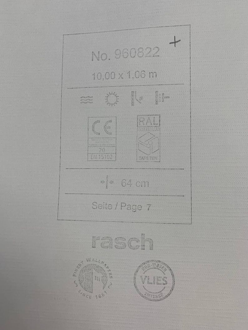 Обои виниловые на флизелиновой основе Rasch Axiom серо-бежевый 1,06 х 10,05м (960822)