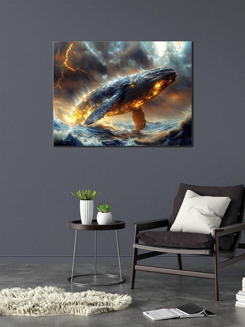 Картина на холсті МАKO " Величний кит " 50x70 см MK10543_5070