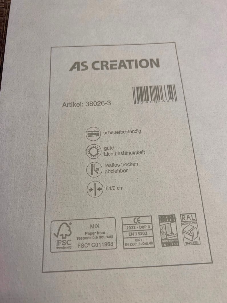 Обои виниловые на флизелиновой основе AS Creation Cuba чёрный 0,53 х 10,05м (38026-3)