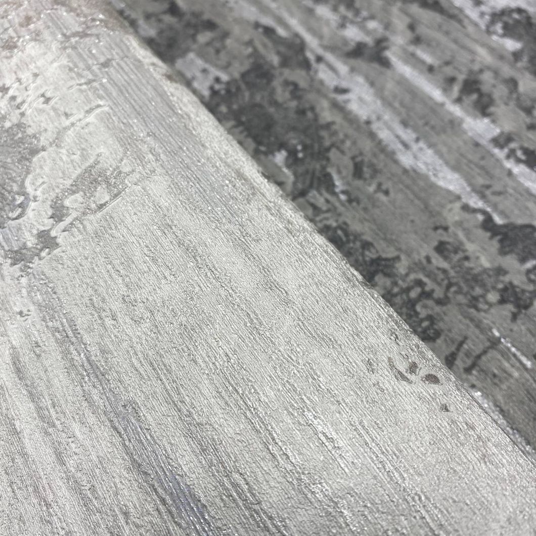 Шпалери вінілові на флізеліновій основі декоративна штукатурка сірий туман Duka Eftelia 1,06 х 10,05м (260004-7)