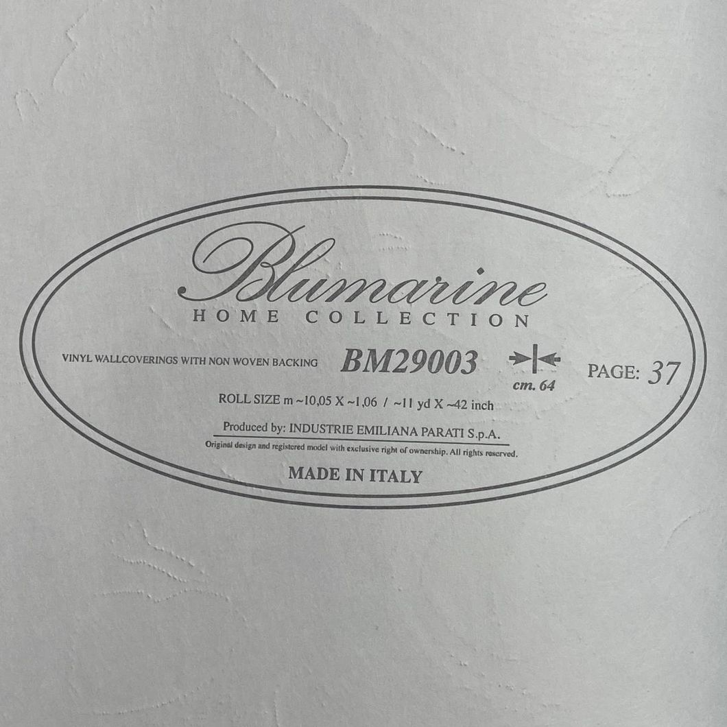 Обои виниловые на флизелиновой основе серо-бежевый Blumarine 5 (Emiliana Parati) 1,06 х 10,05м (29003)