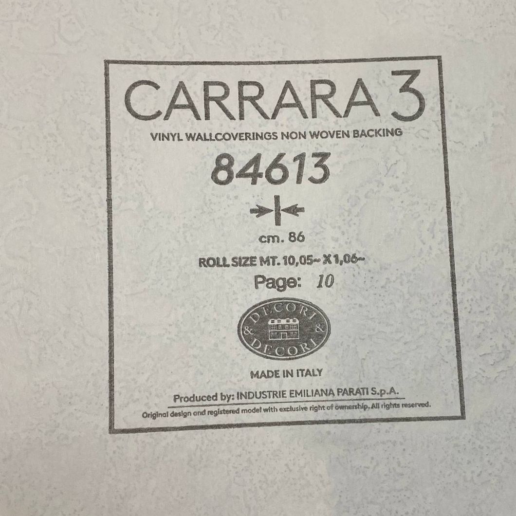 Шпалери вінілові на флізеліновій основі Emiliana Parati Carrara коричневий 1,06 х 10,05м (84613)